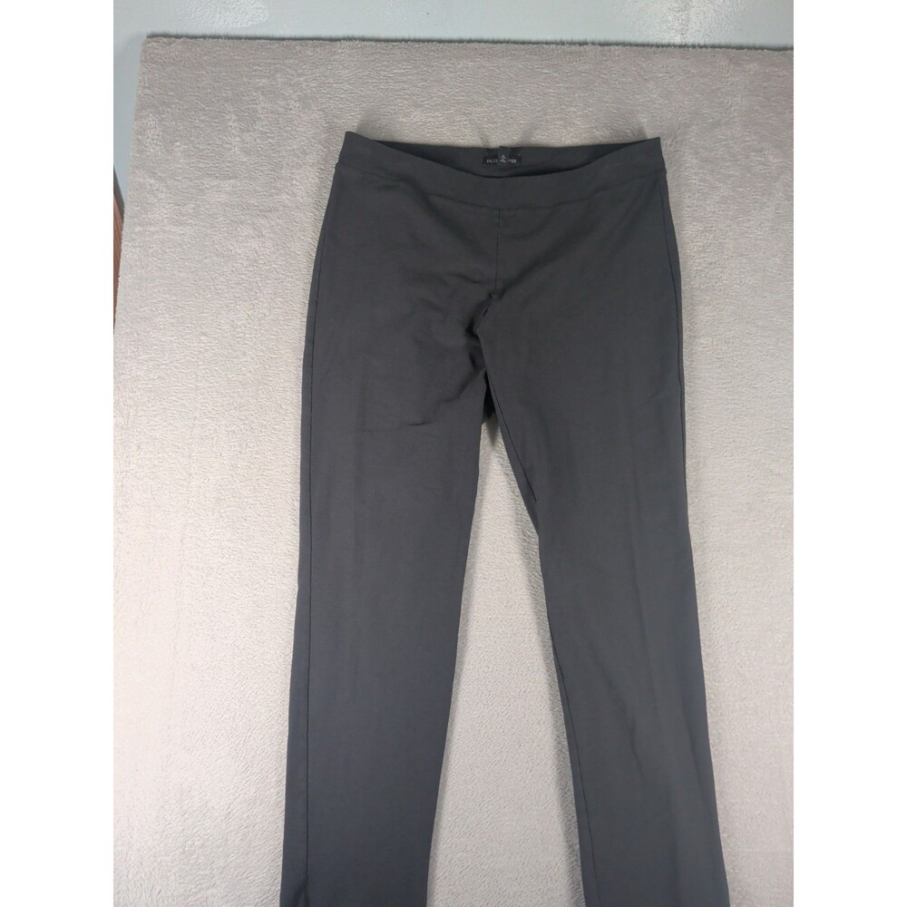 Eileen Fisher Crepe Pull On Pants Womens Medium Gray taper Stretch Capsulesystem